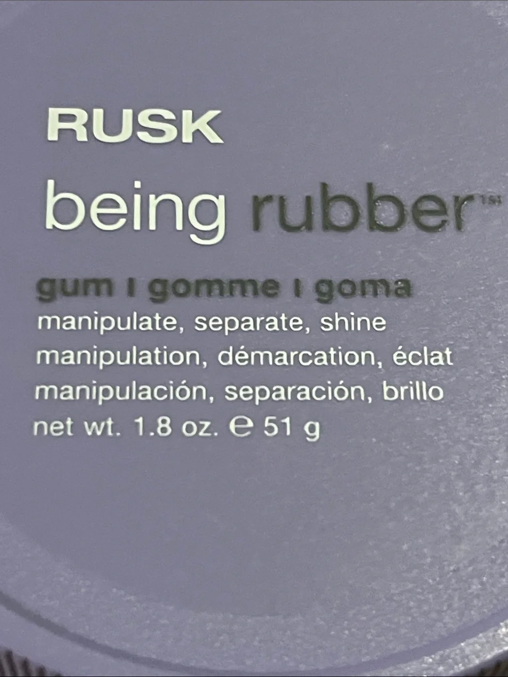 NWT RUSK Being Rubber Hair Gum
